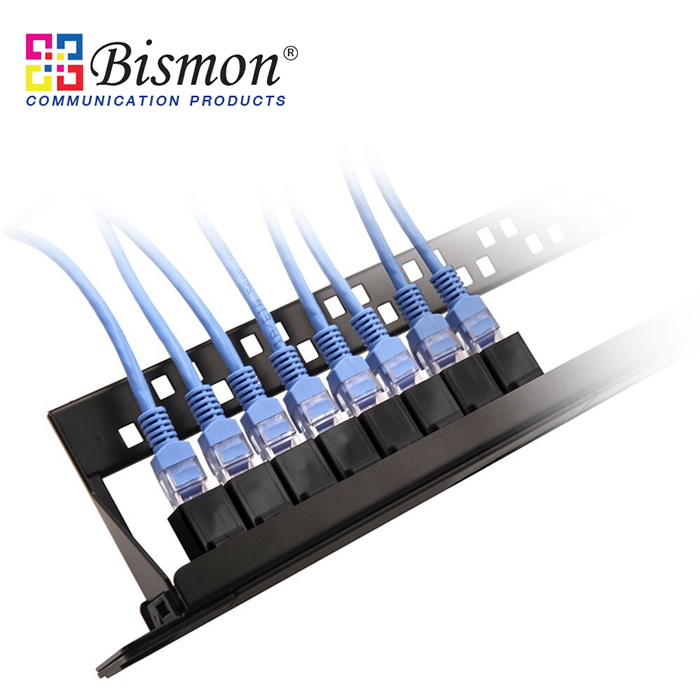 Cat.5e Panel Mounted Snap-In Inline Coupler (ตัวเมีย สำหรับ แผงจัดสายแบบเปล่า)